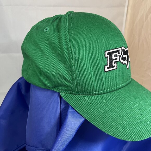Fox Racing Men's Legacy Flexfit Hat, Kelly Green, XS/S Excellent Condition - Picture 2 of 10
